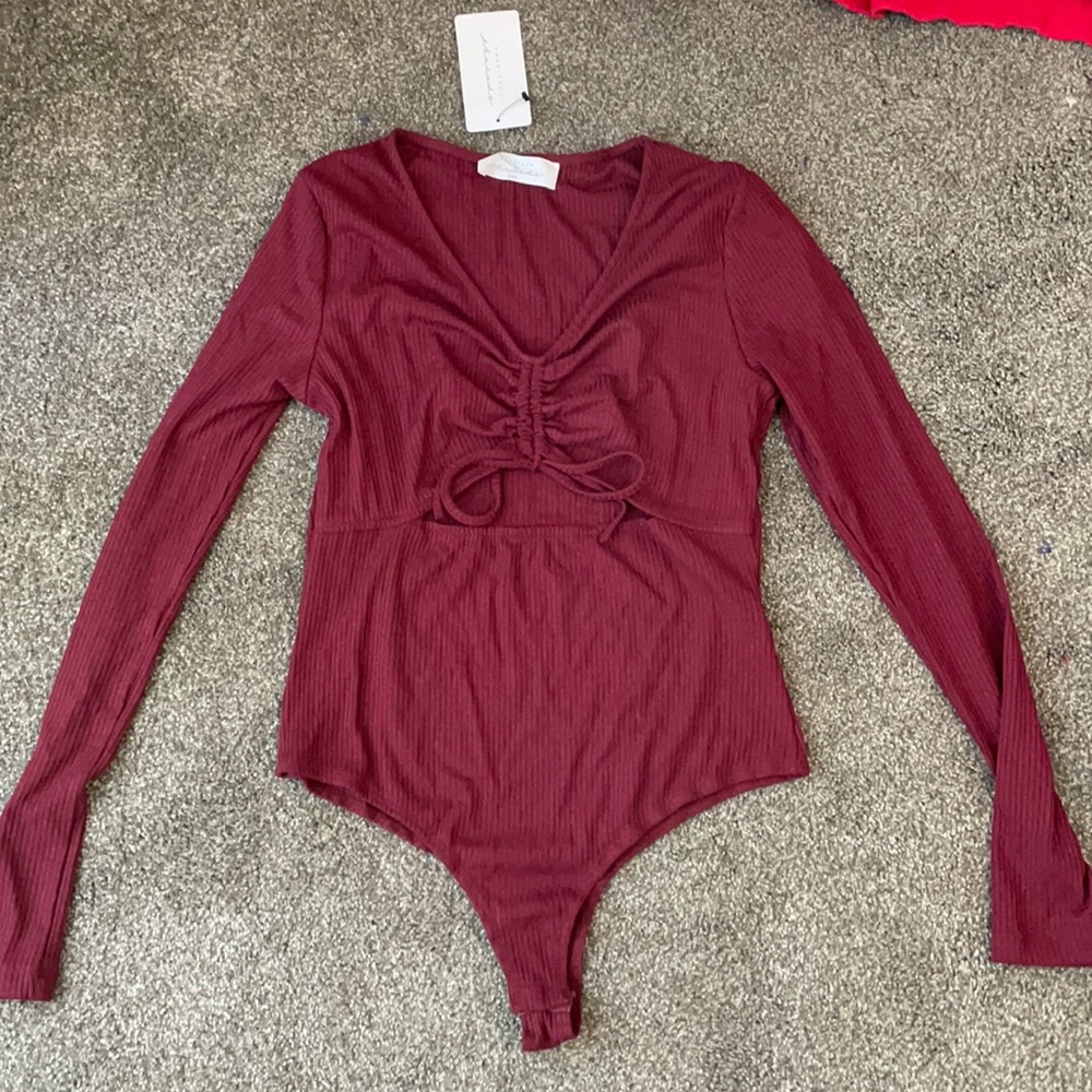 American threads cutout bodysuit
